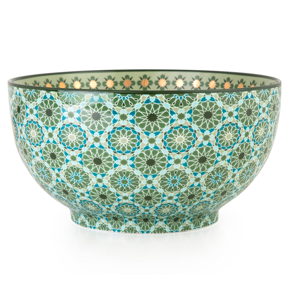 Images D'Orient USA Bowl Porcelain Andalusia 20 cm POR-200011