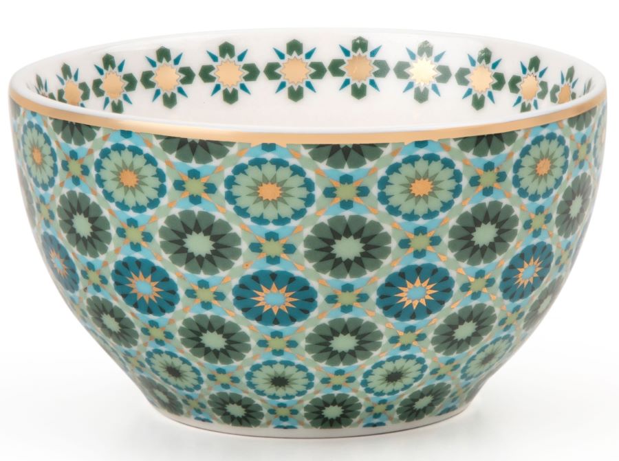 Images D'Orient USA Bowl Porcelain Andalusia 9.5 cm Combo of 4 POR-950034 3