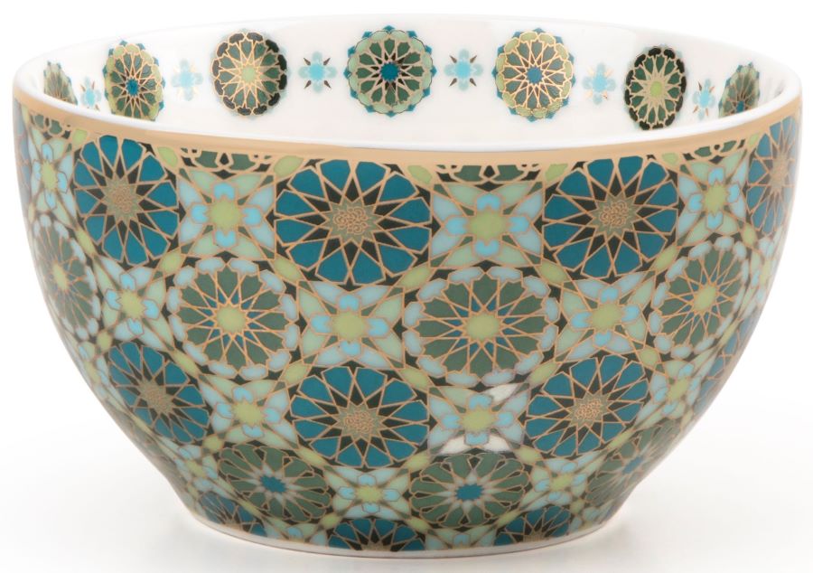 Images D'Orient USA Bowl Porcelain Andalusia 9.5 cm Combo of 4 POR-950034 4
