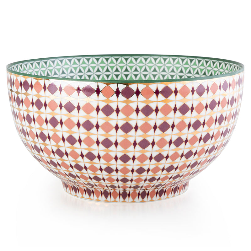 Images D'Orient USA Bowl Porcelain Opera 20 cm POR-200006