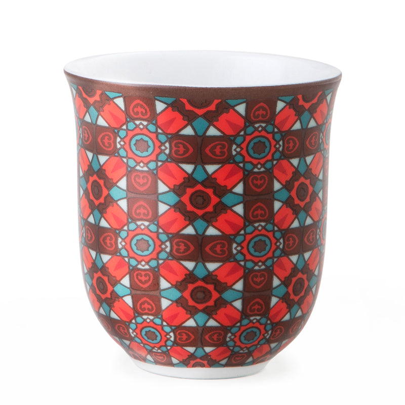 Images D'Orient USA Coffee Cup Porcelain Kalea 90 ml Set of 6 POR-900106