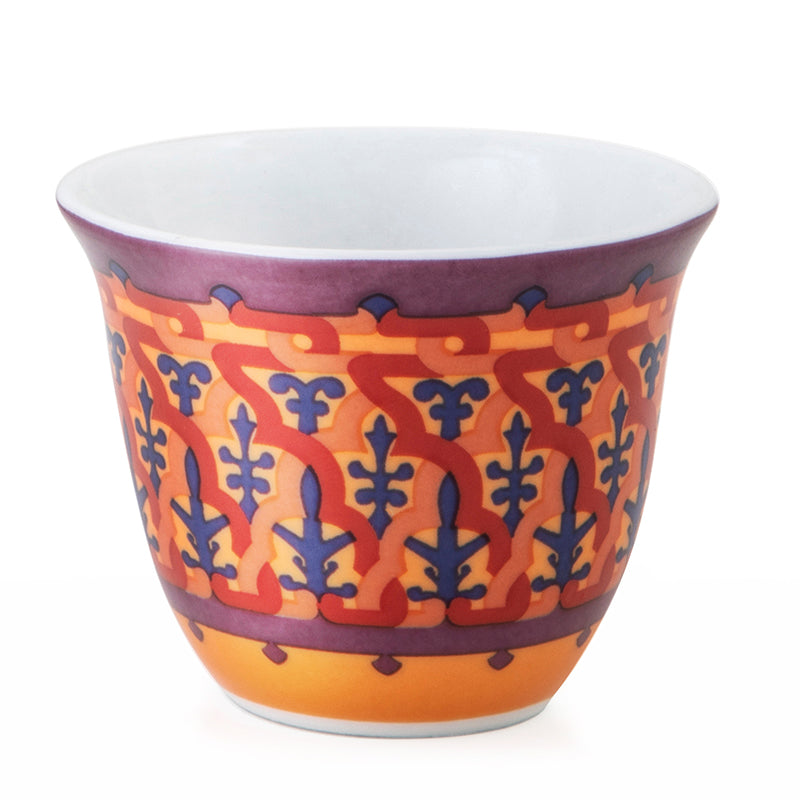 Images D'Orient USA Coffee Cup Porcelain Vagabonde 60 ml Set of 6 POR-600086