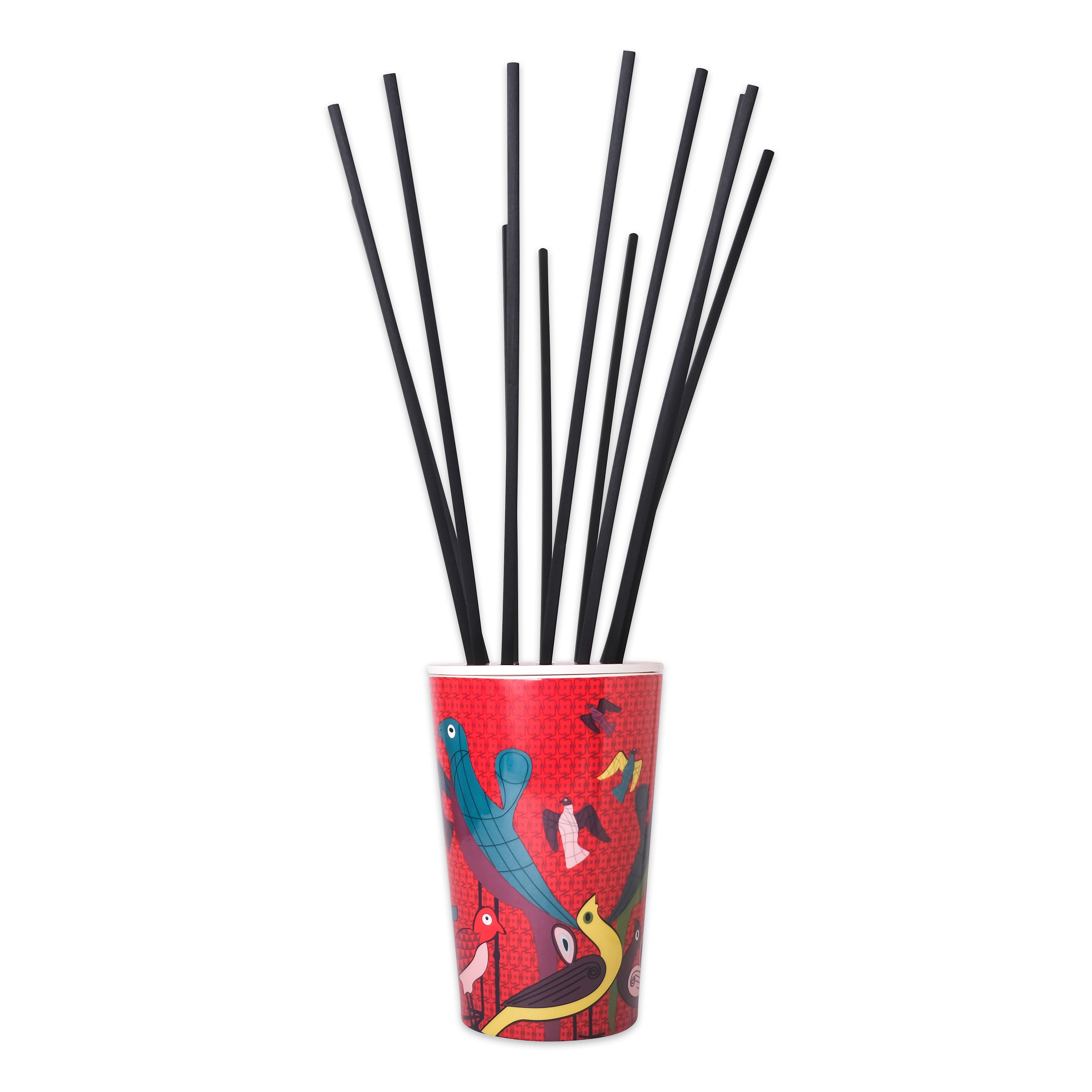 Images D'Orient USA Large Diffuser Birds Of Paradise Porcelain VAS-310021C