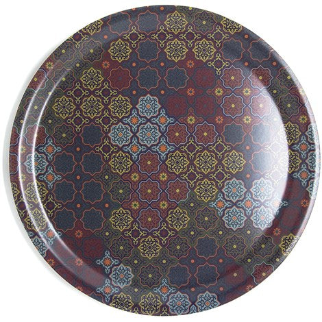 Images D'Orient USA Round Laminated Tray Vagabonde 43.5 cm WPL-430021