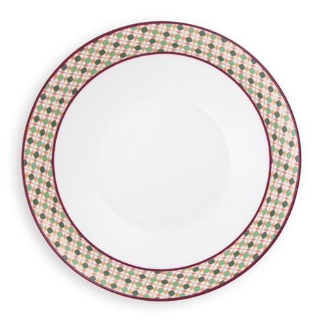 Images D'Orient USA Soup Plate Opera 20.5 cm Set of 4 POR-351204