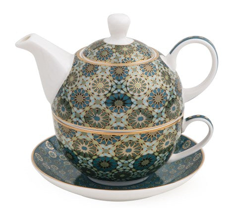 Images D'Orient USA Tea for One with Infuser Andalusia Porcelain POR-321411
