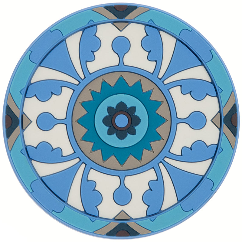 Images D'Orient USA Bottle Holder Sejjadeh Azur PVC diameter 11cm 4.3inch BOT-112031