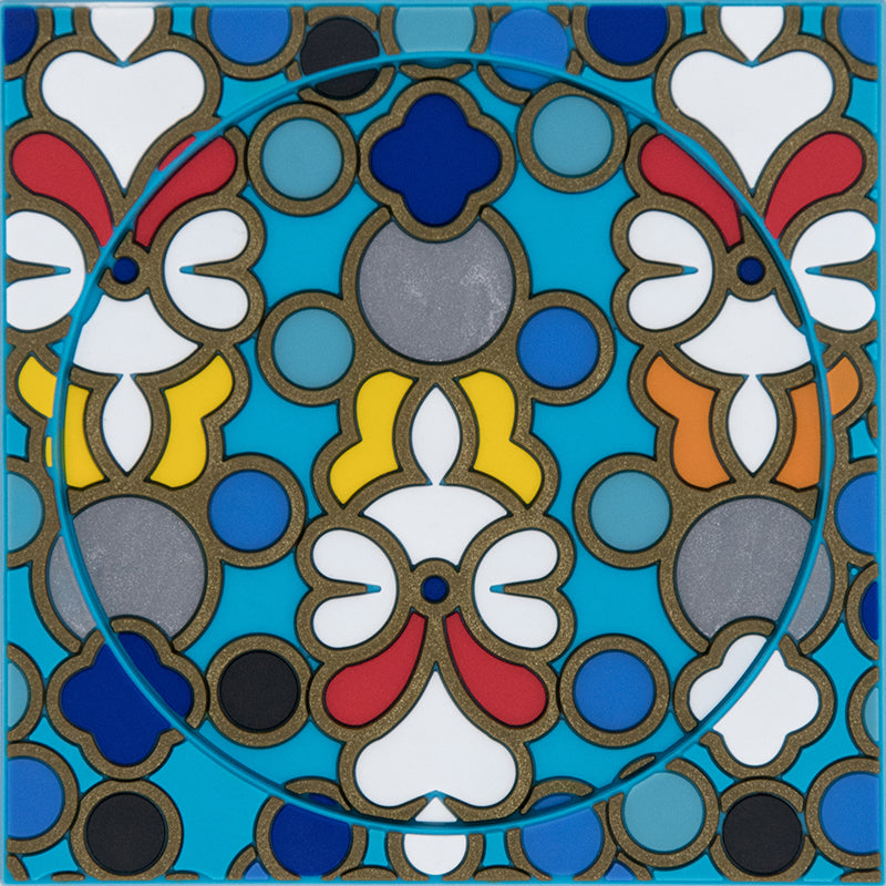 Images D'Orient USA Bottle Holder Sursock Vitrail PVC 11x11cm 4.3x4.3inches BOT-112131