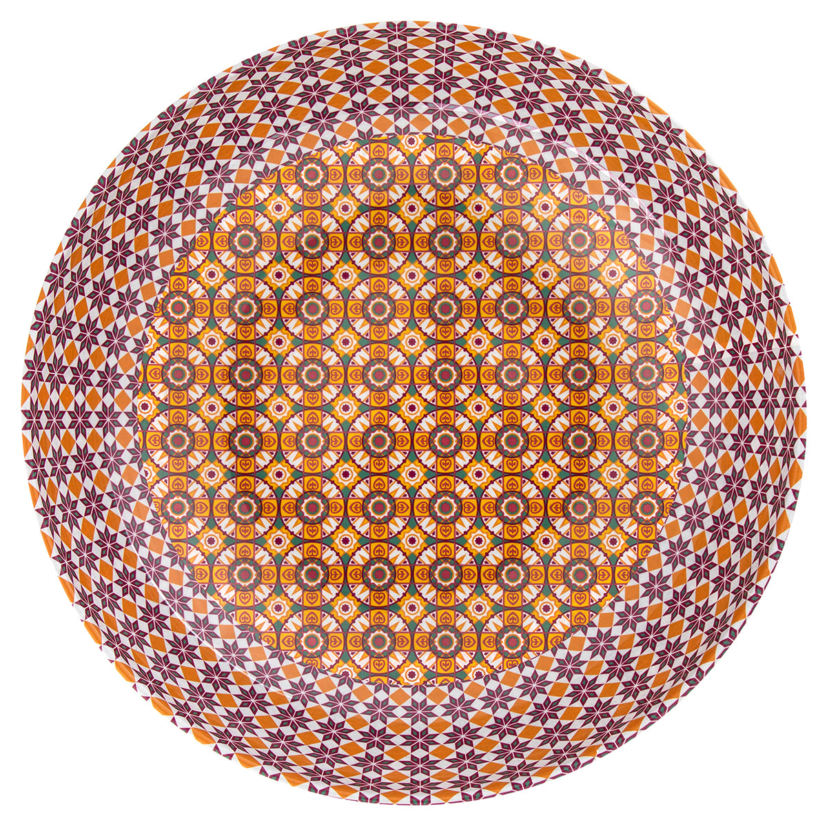 Images D'Orient USA Bowl Melamine Kalea Orange 30 cm MLE-300001
