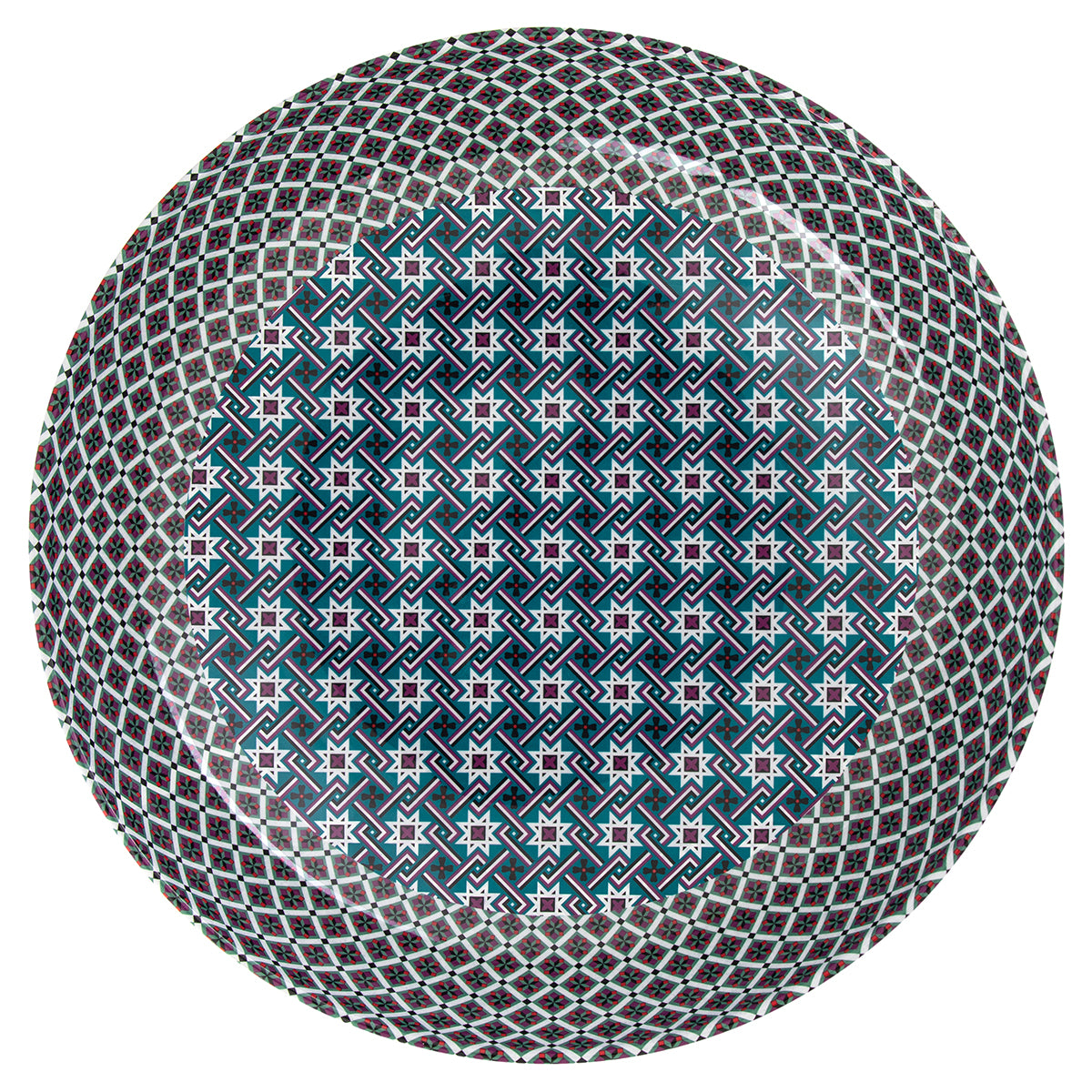 Images D'Orient USA Bowl Melamine Matea Blue 30 cm MLE-300002