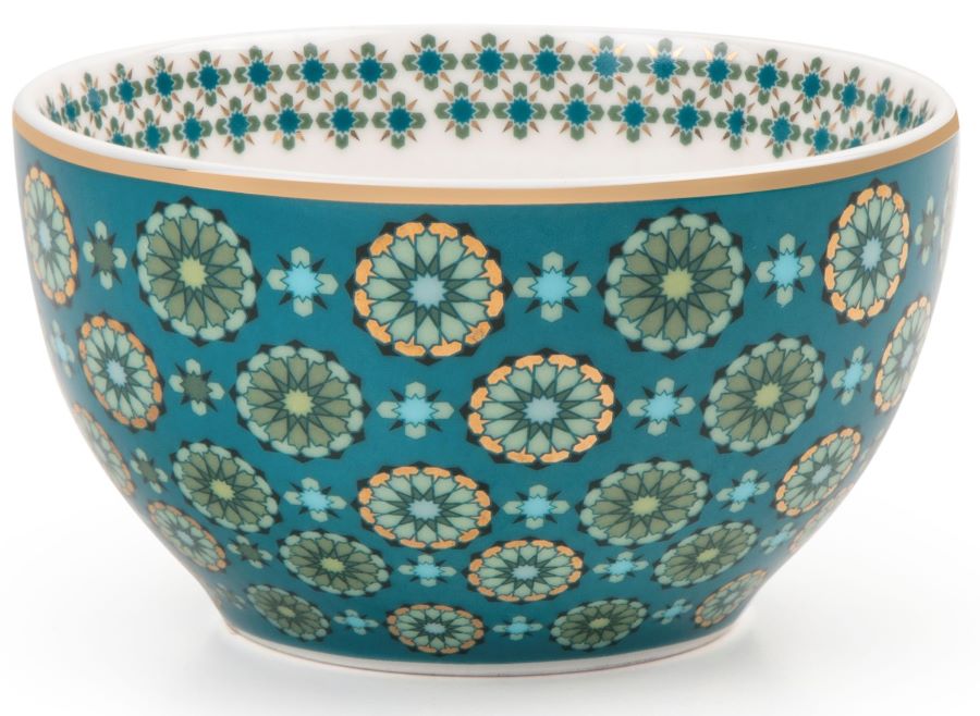 Images D'Orient USA Bowl Porcelain Andalusia 9.5 cm Combo of 4 POR-950034 2