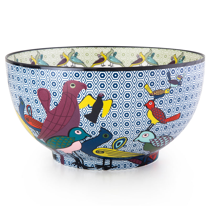 Images D'Orient USA Bowl Porcelain Birds Of Paradise 20 cm POR-200004