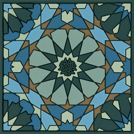 Images D'Orient USA Coaster Andalusia PVC 9x9cm 3.5x.3.5inches COA-990201