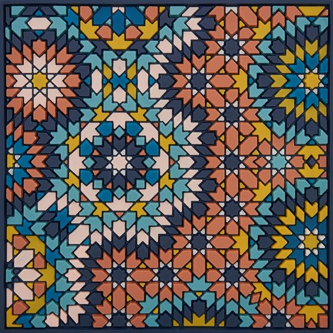 Images D'Orient USA Coaster Beryte Teal PVC 9x9cm 3.5x.3.5inches COA-990551