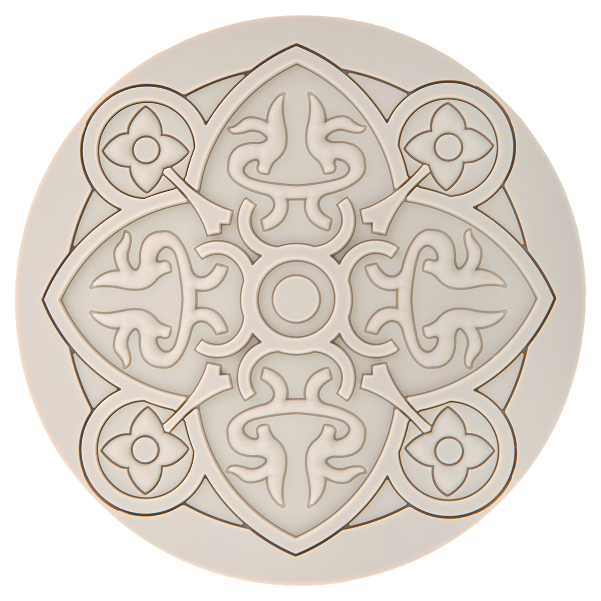Images D'Orient USA Coaster Urban 01 Grege Silicone diameter 11cm 4.3inch COA-100101
