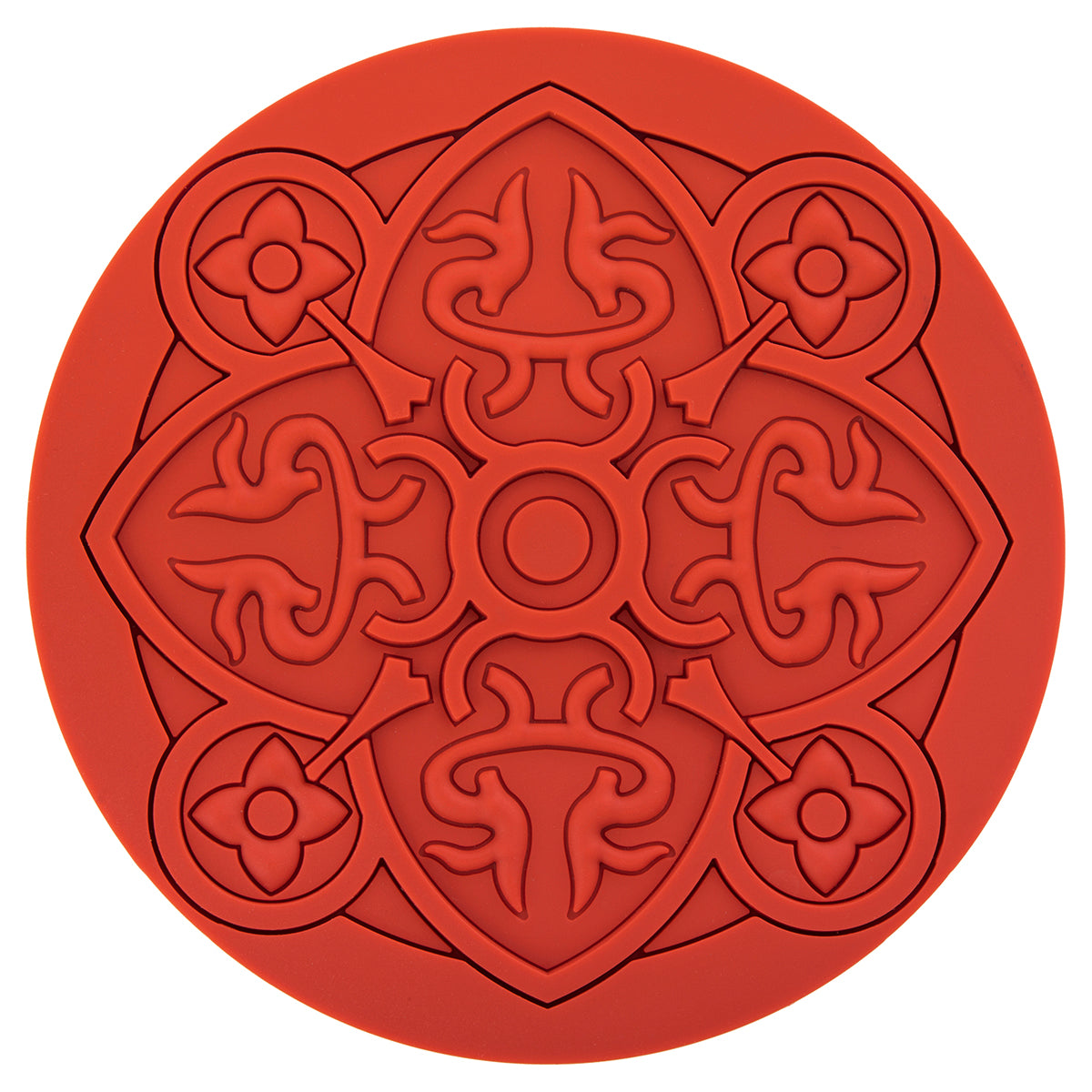Images D'Orient USA Coaster Urban 01 Paprika Silicone diameter 11cm 4.3inch COA-100031