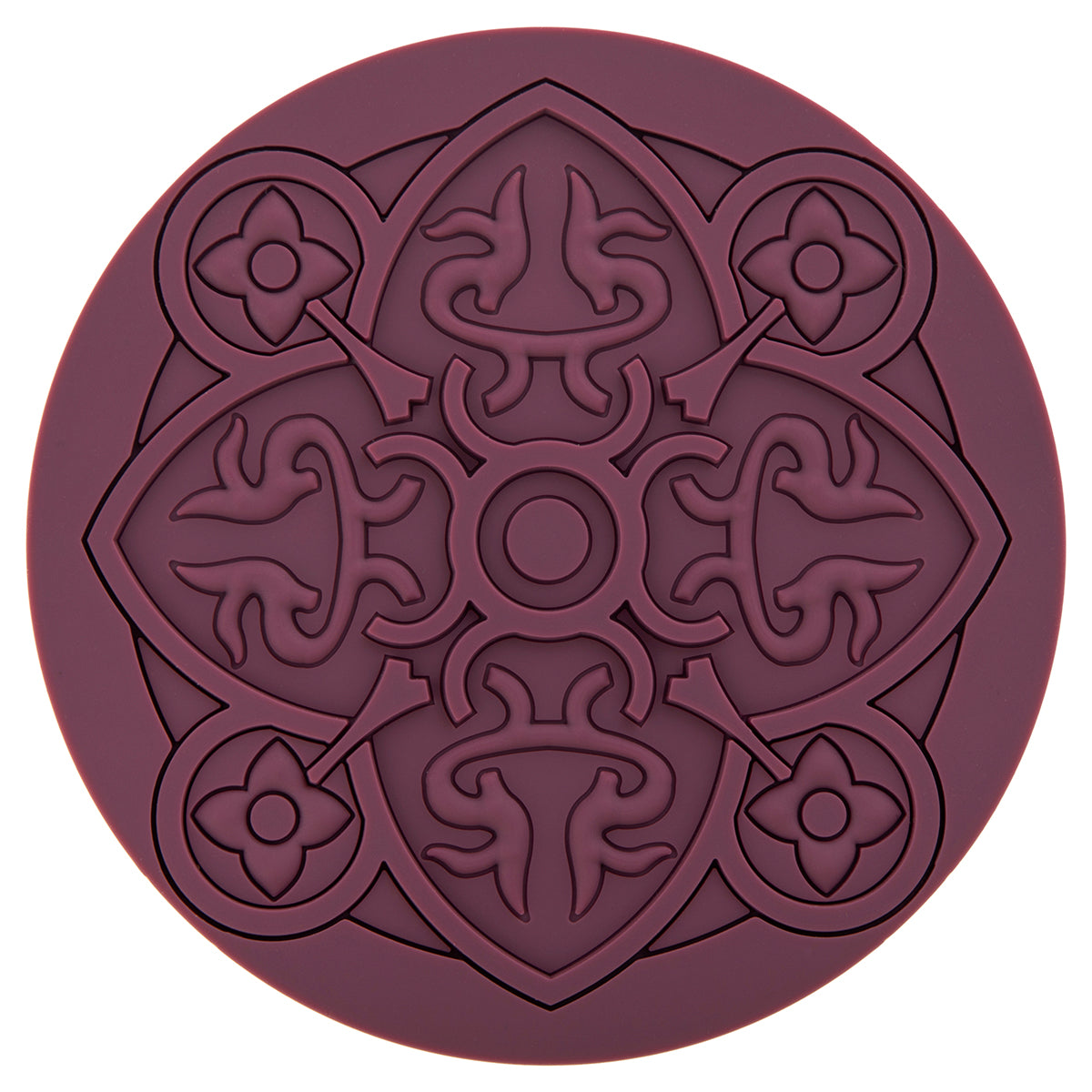 Images D'Orient USA Coaster Urban 01 Prune Silicone diameter 11cm 4.3inch COA-100011