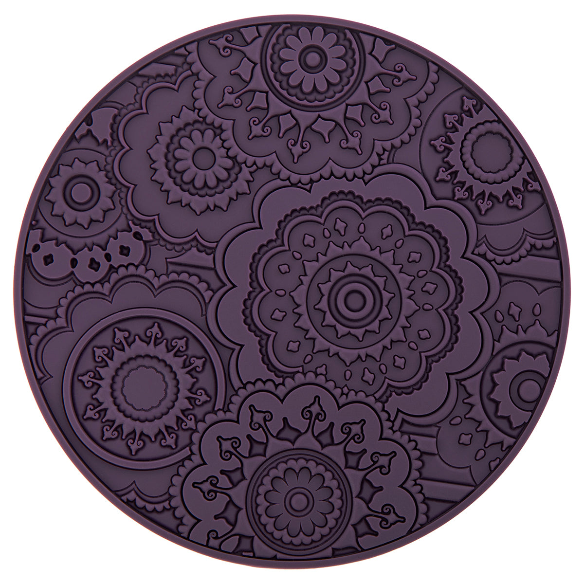 Images D'Orient USA Coaster Urban 03 Plum Silicone diameter 11cm 4.3inch COA-100291