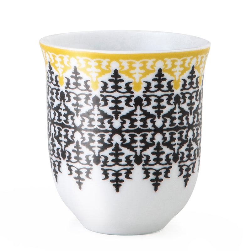 Images D'Orient USA Coffee Cup Porcelain Safra 90 ml Set of 6 POR-900116
