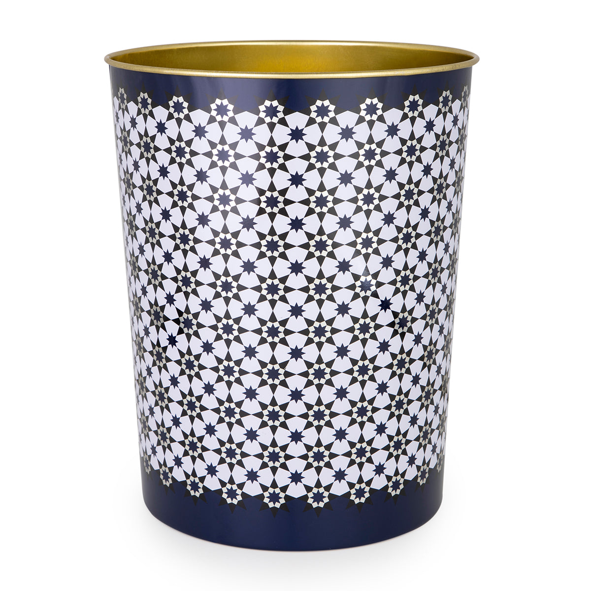 Images D'Orient USA Paper Bin Basket Kaokab tinplate 26x21cm 10.2x8.2inches TIN-261002