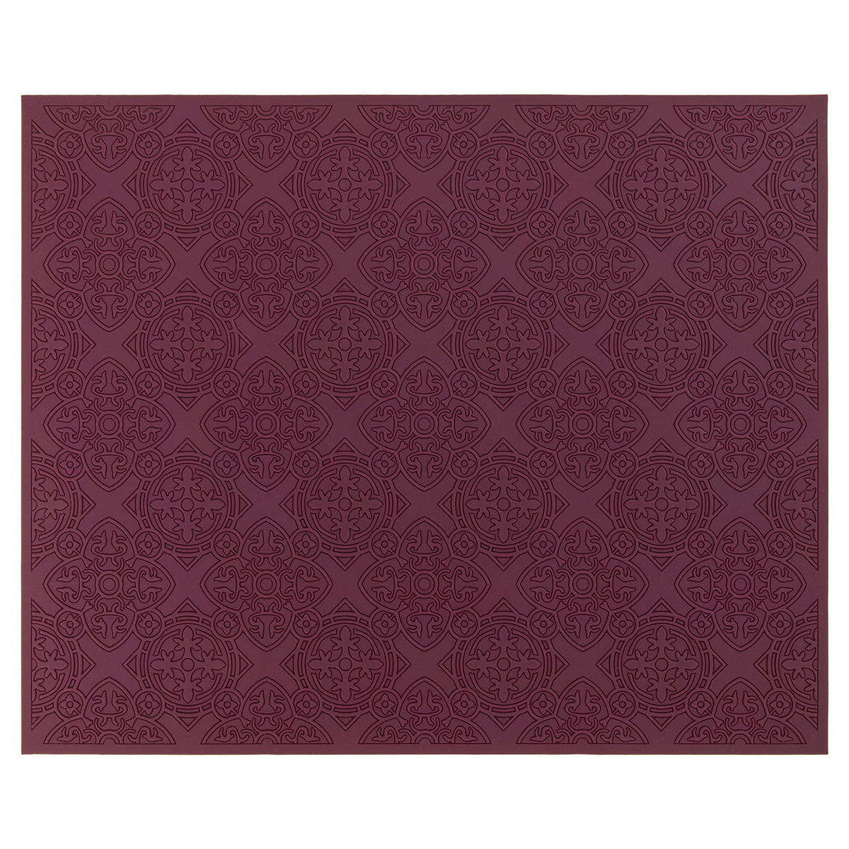 Images D'Orient USA Placemat Urban 01 Prune Silicone 42x33cm 16.5x13inches PLA-400011