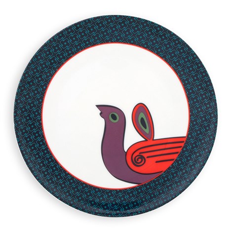Images D'Orient USA Plate Birds Of Paradise 26.7 cm Set of 4 POR-311274
