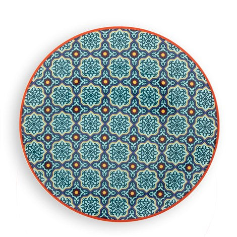 Images D'Orient USA Plate Vagabonde 20.3 cm Set of 4 POR-320114