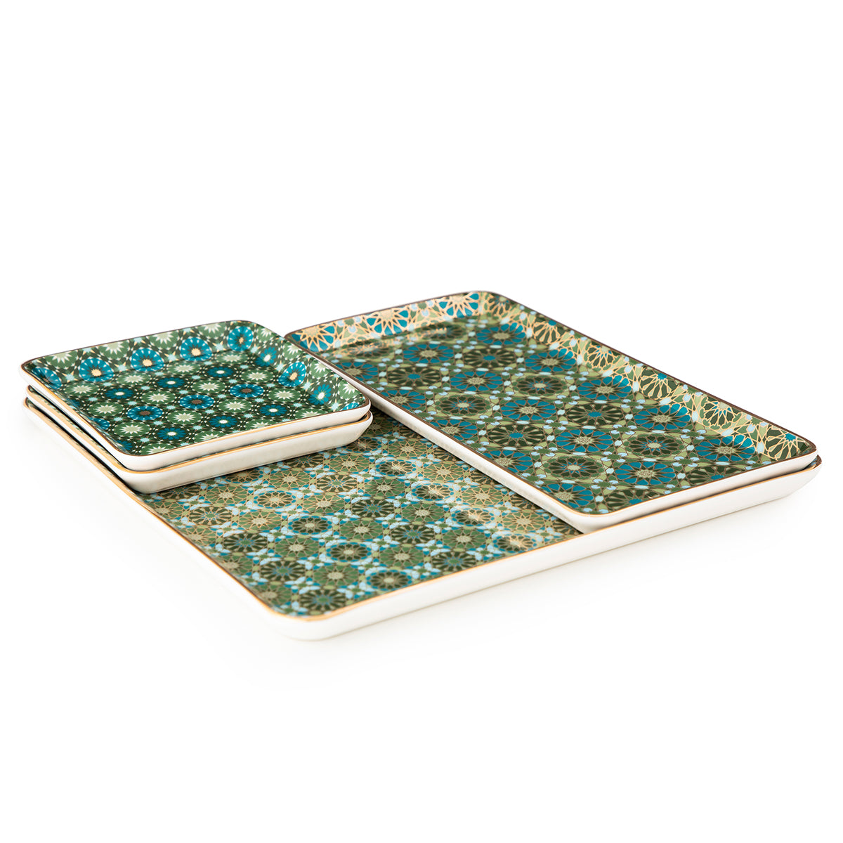 Images D'Orient USA Platter Andalusia Combo of 4 POR-440024
