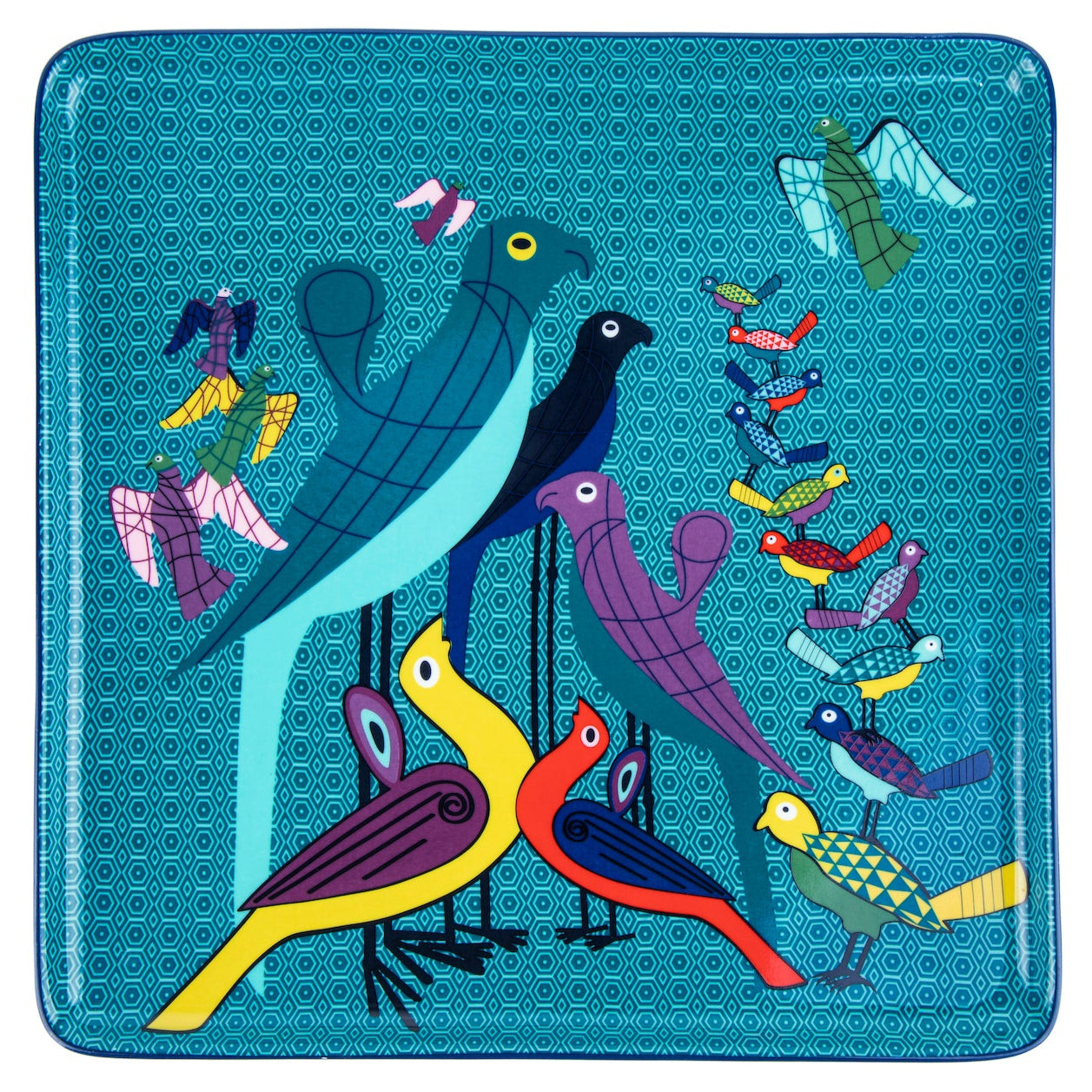 Images D'Orient USA Platter Birds Of Paradise Combo of 4 POR-440084 2