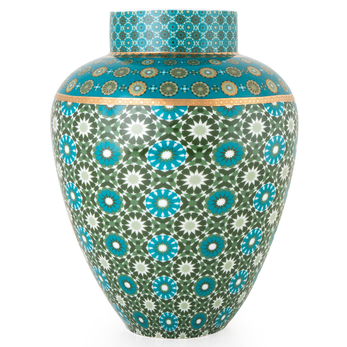 Images D'Orient USA Porcelain Vase Andalusia 3L Porcelain VAS-270002