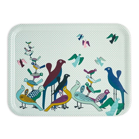 Images D'Orient USA Rectangular Tray Birds Of Paradise 46 x 34 cm TRA-463403