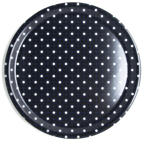 Images D'Orient USA Round Laminated Tray Kaokab 43.5 cm WPL-430011