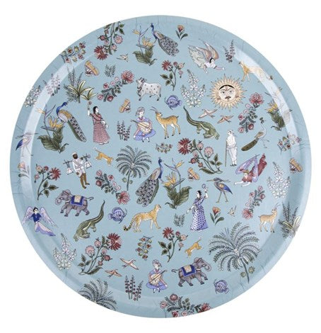 Images D'Orient USA Round Tray Jangala 38 cm TRA-380141