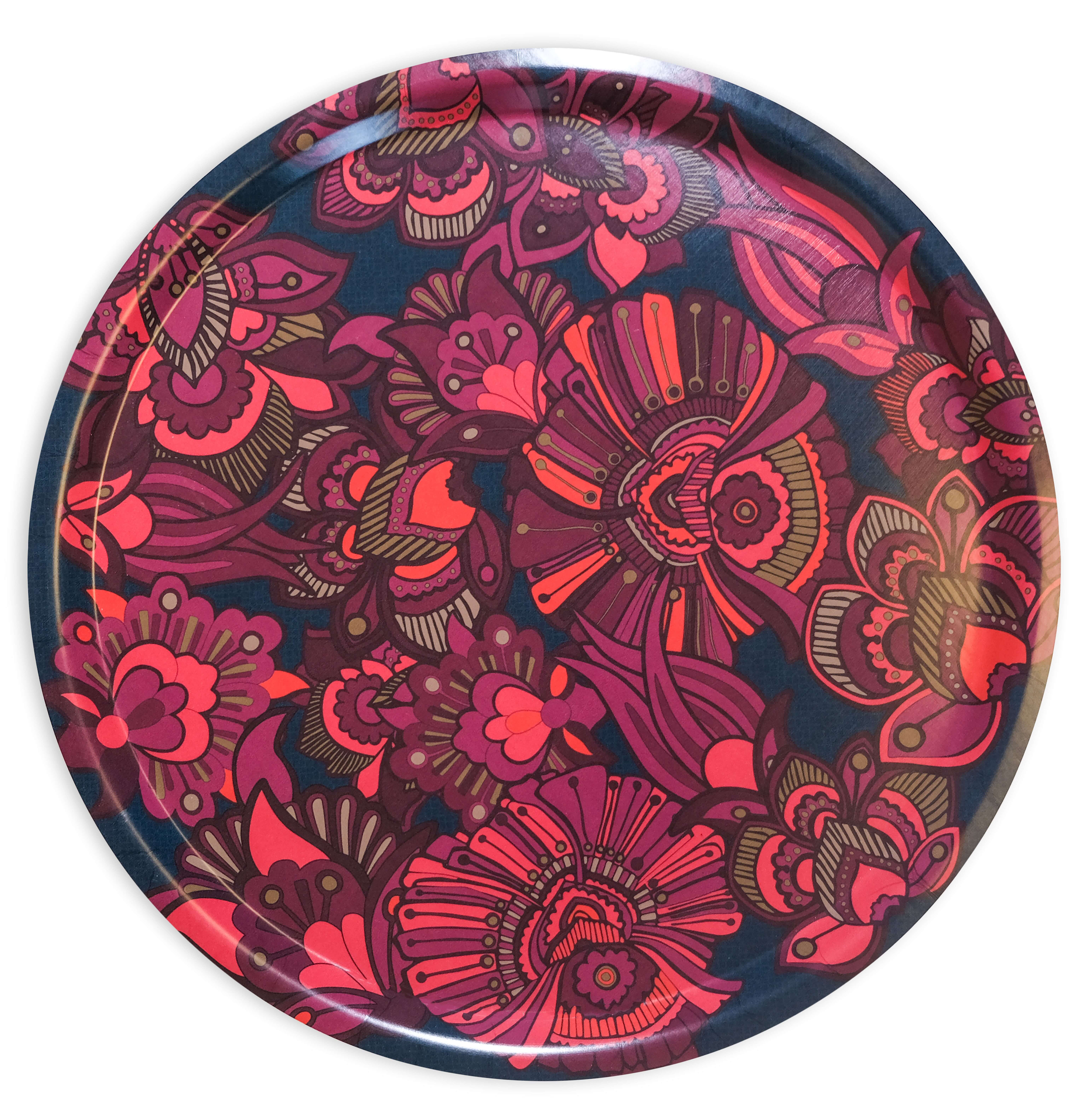 Images D'Orient USA Round Tray Kashmir 65 cm TRA-650071