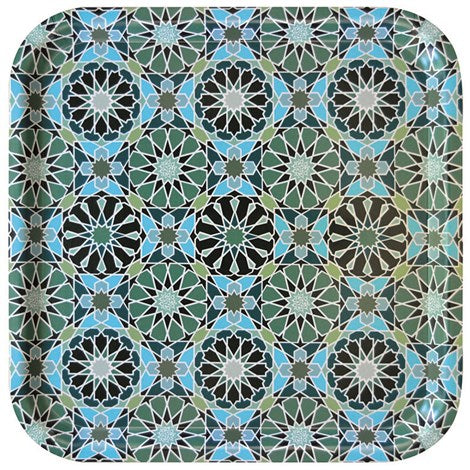 Images D'Orient USA Square Tray Andalusia 32 cm TRA-320061