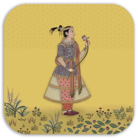 Images D'Orient USA Square Tray Sejjadeh Jangala 32 cm TRA-320161