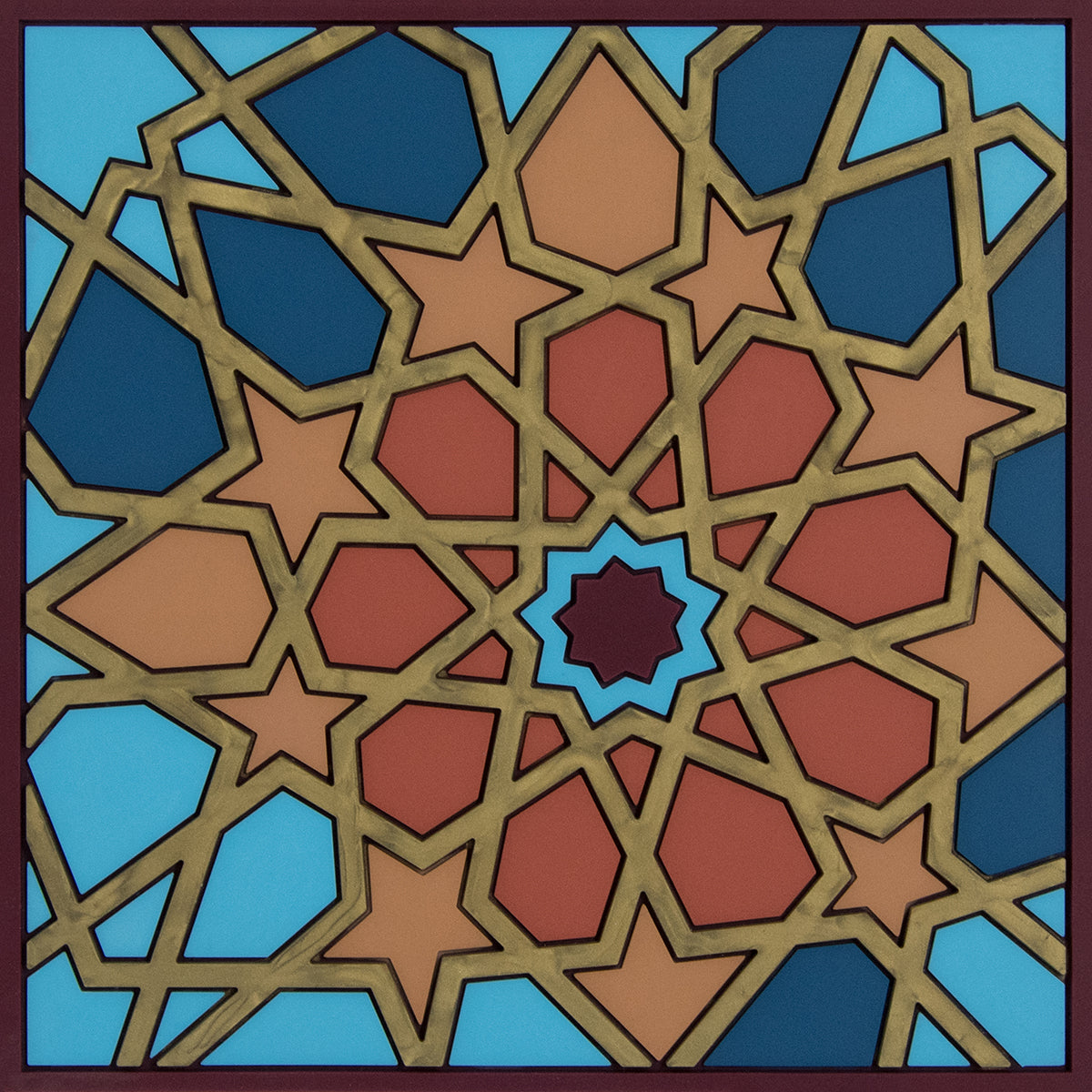 Images D'Orient USA Trivet Moucharabieh Silicone 18x18cm 7x7inches TSE-180011