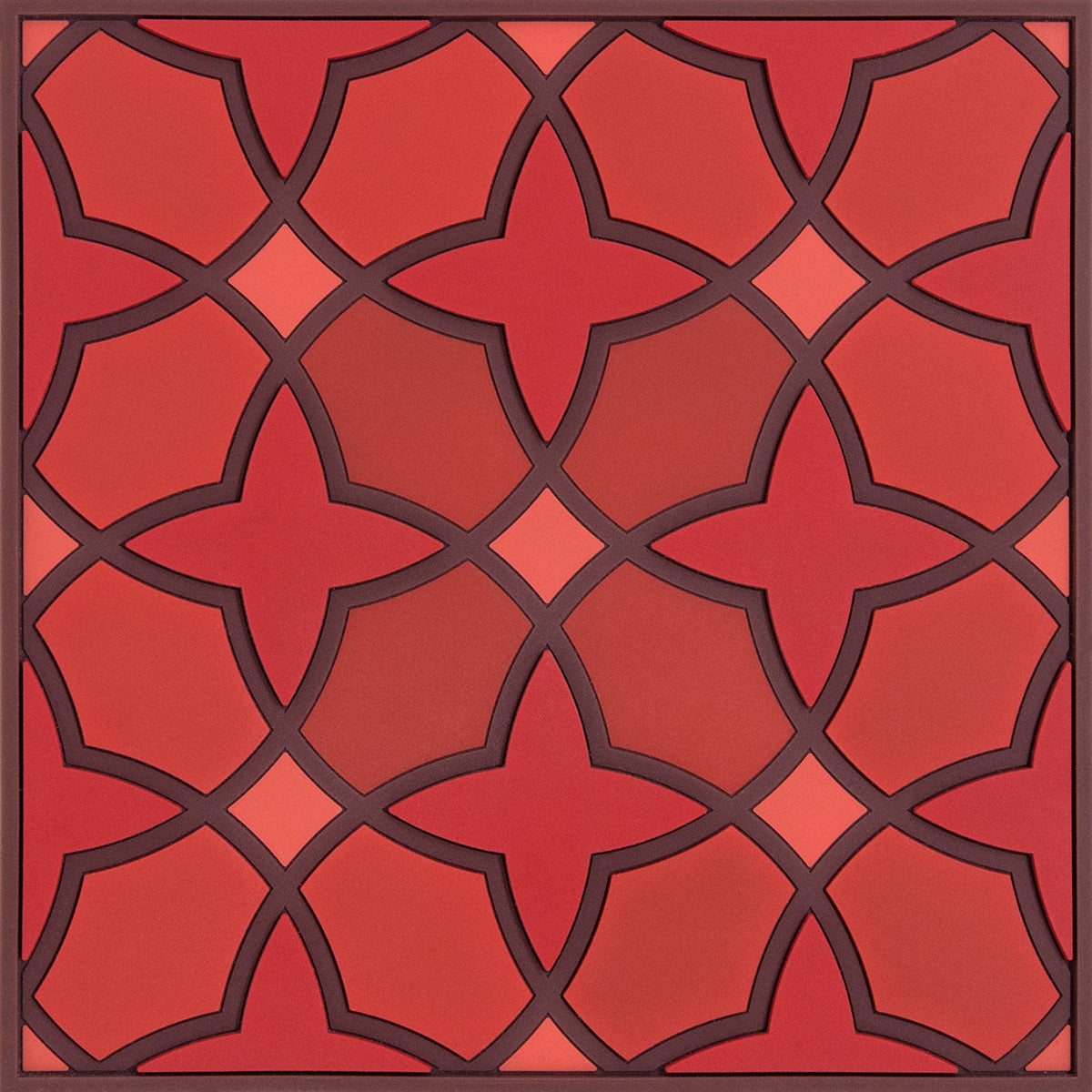 Images D'Orient USA Trivet Najma Red Silicone 18x18cm 7x7inches TSE-180261