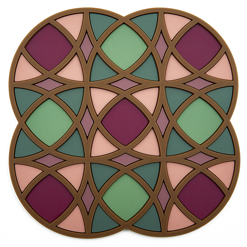 Images D'Orient USA Trivet Opera Silicone 18x18cm 7x7inches TSE-180331