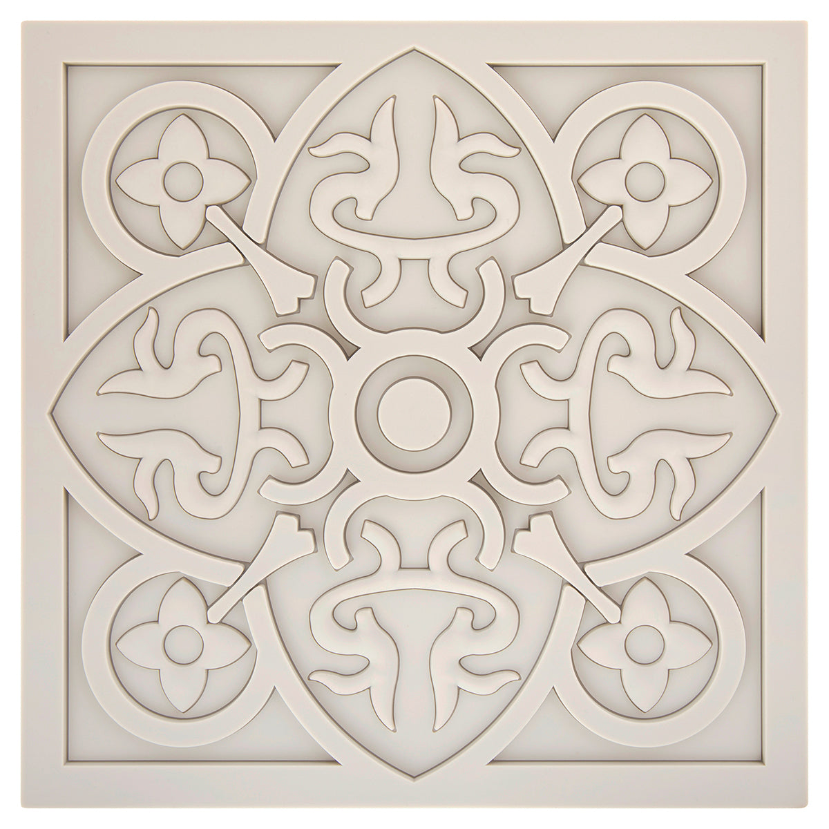 Images D'Orient USA Trivet Urban 01 Grege Silicone 18x18cm 7x7inches TSE-100101