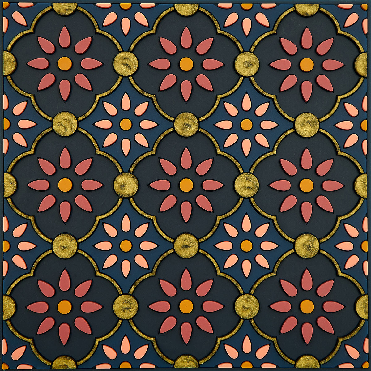 Images D'Orient USA Trivet Zahra Pink Silicone 18x18cm 7x7inches TSE-180321
