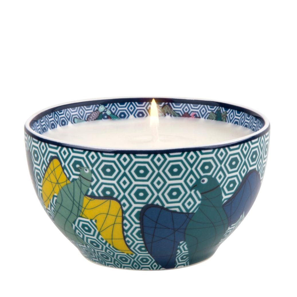 Images D'Orient USA candle Bowl Birds Of Paradise blue jasmine scent BOU-950121J