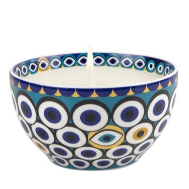 Images D'Orient USA candle Bowl zarqa blue jasmine scent BOU-950141J