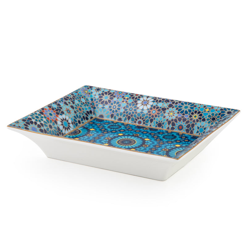 Images D'Orient USA change Tray Porcelain moucharabieh blue POR-162031 2