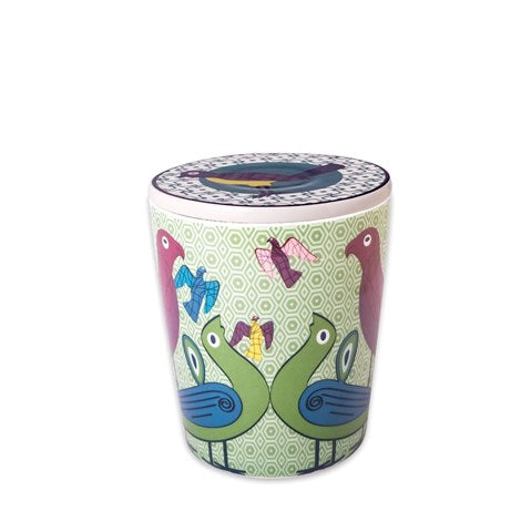 Images D'Orient USA Porcelain box with lid Birds Of Paradise VAS-130021c