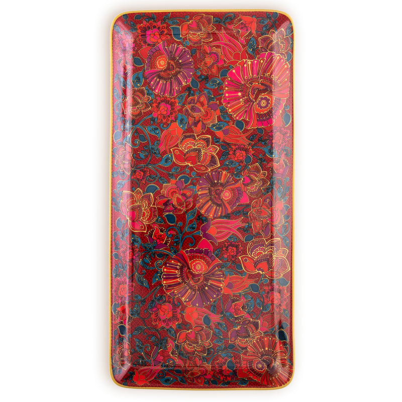 Images D'Orient USA rectangular Platter kashmir 24 x 12 cm POR-124006