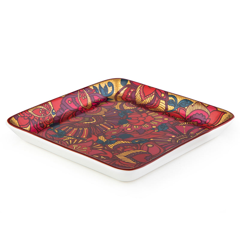 Images D'Orient USA square Platter small kashmir 11.5 cm POR-115006 2